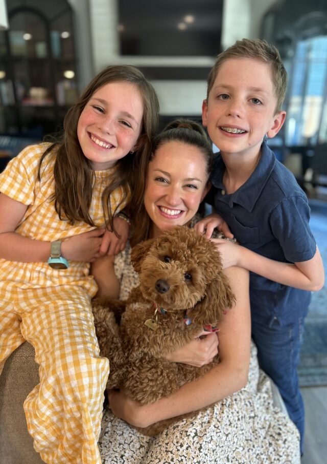 Photo of Sarah with Kids