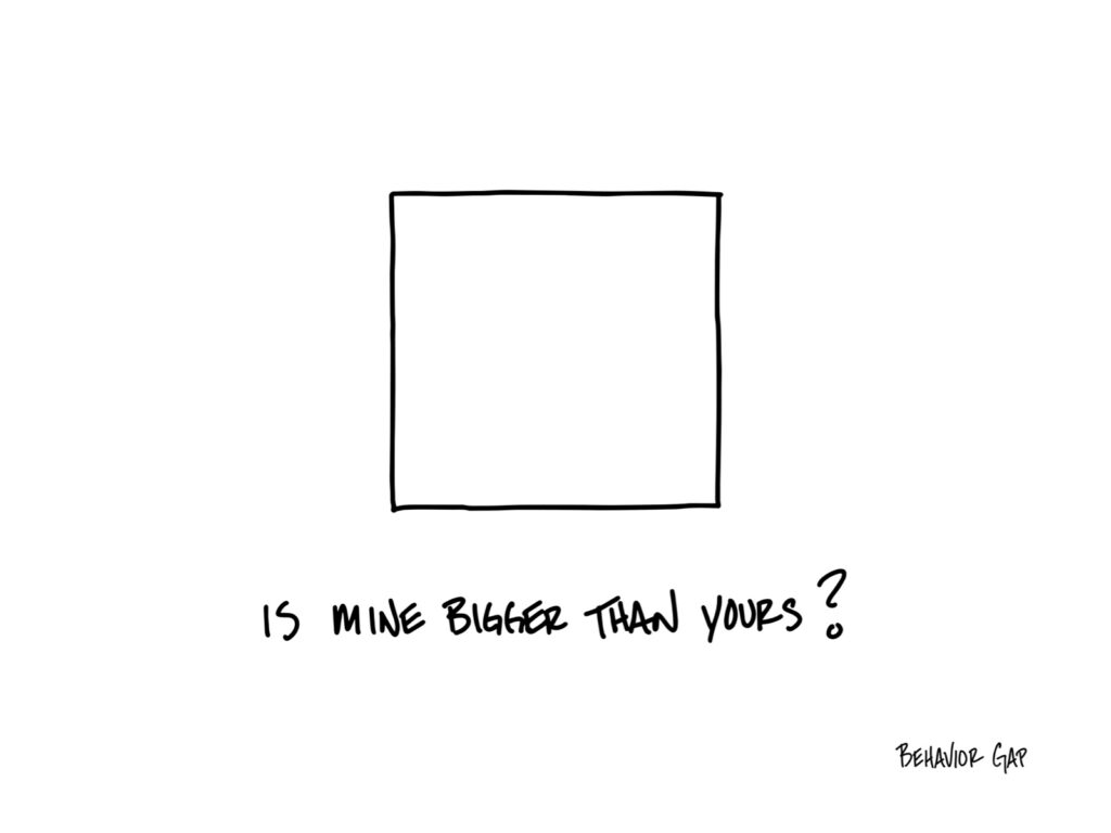 sketch of square saying "is mine bigger than yours?"